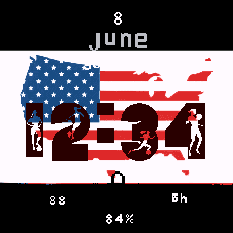 USA Glory – Football World Cup Watch Face · Screenshot 0