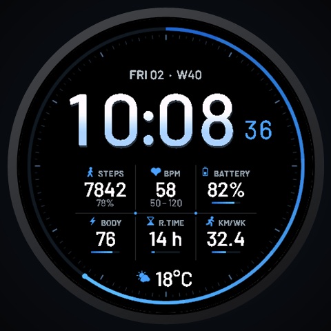 Pure Digital - Big Clean Minimal Watch Face · Screenshot 0