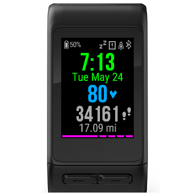 Garmin watch face with heart rate hot sale