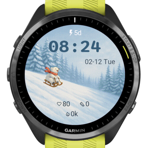 Winter Sledding Bear – Animated · Screenshot 2