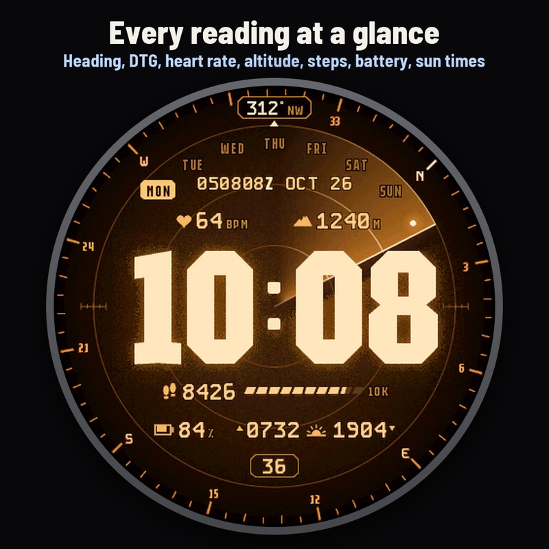 Astra Nightscope Pro – 动态夜视雷达表盘 · Screenshot 3