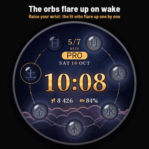 Astra Seven Orbs – 动态金龙表盘 每周目标 · Screenshot 1