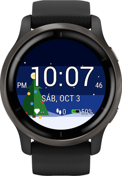 Christmas Tree: Snowy Night Watch Face · Screenshot 2