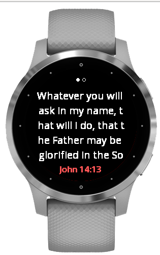 V2V Hourly Bible Verses Widget · Screenshot 1