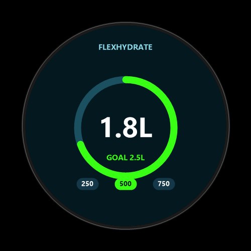 FlexHydrate - Bright Water Tracker · Screenshot 1