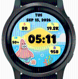 Patrick Star Garmin watch face