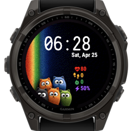 Rainbow Curious Cats 5