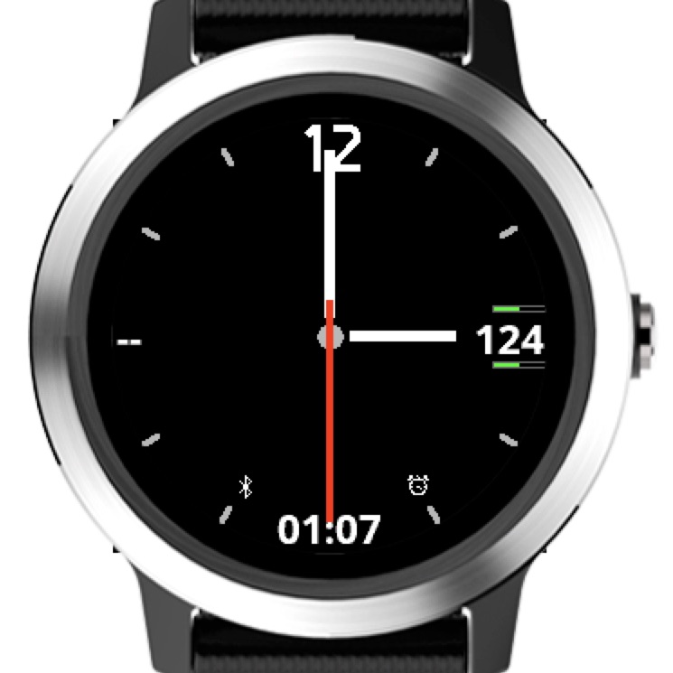 Garmin vivoactive 3 heart rate on watch face hotsell