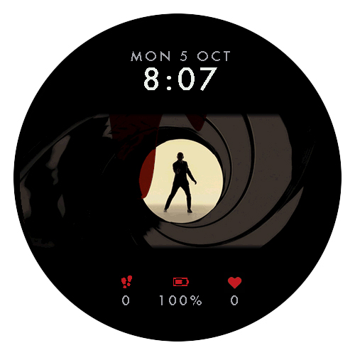 007 James Bond Gunbarrel Watch Face · Screenshot 4