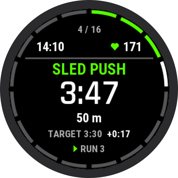 HRX – app for fitness races 8×1km run + stations · Screenshot 2