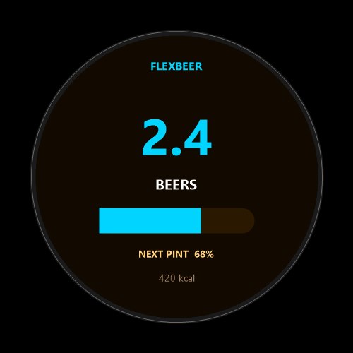 FlexBeer - Beers Earned Data Field · Screenshot 3