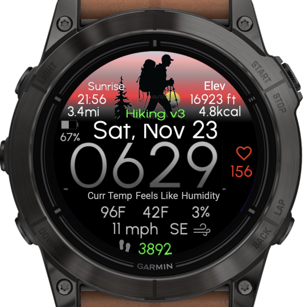 Explore: Hiking (Garmin Wx) · Screenshot 0
