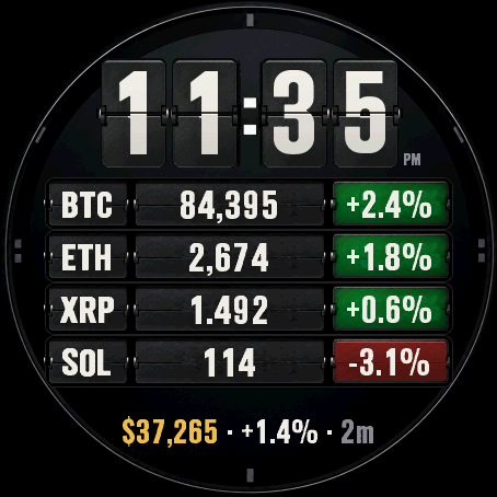 Crypto Departures – Your Portfolio, Live · Screenshot 2