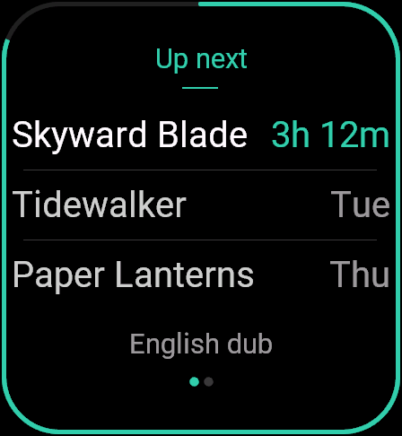 WristList · Screenshot 1