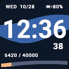 RIBBON Garmin watch face preview