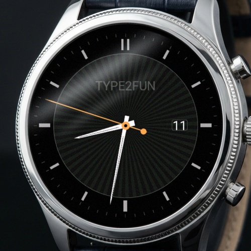 Meridian Elite: Luxury Sunburst Analog Face · Screenshot 1