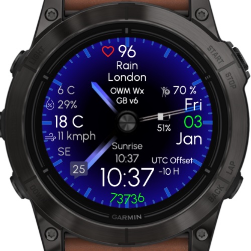 Gradient Blue - OWM Weather · Screenshot 1