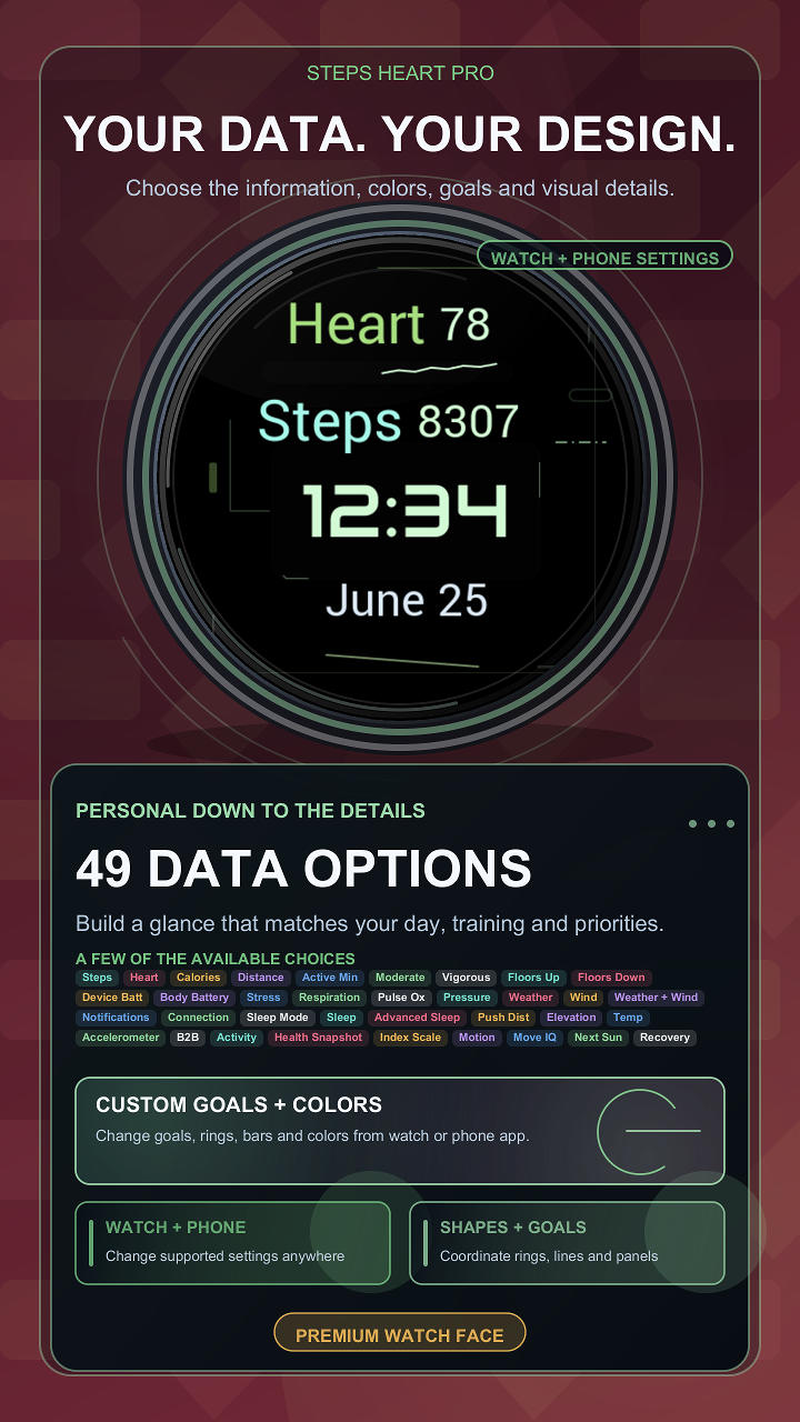 Steps Heart Pro · Screenshot 1