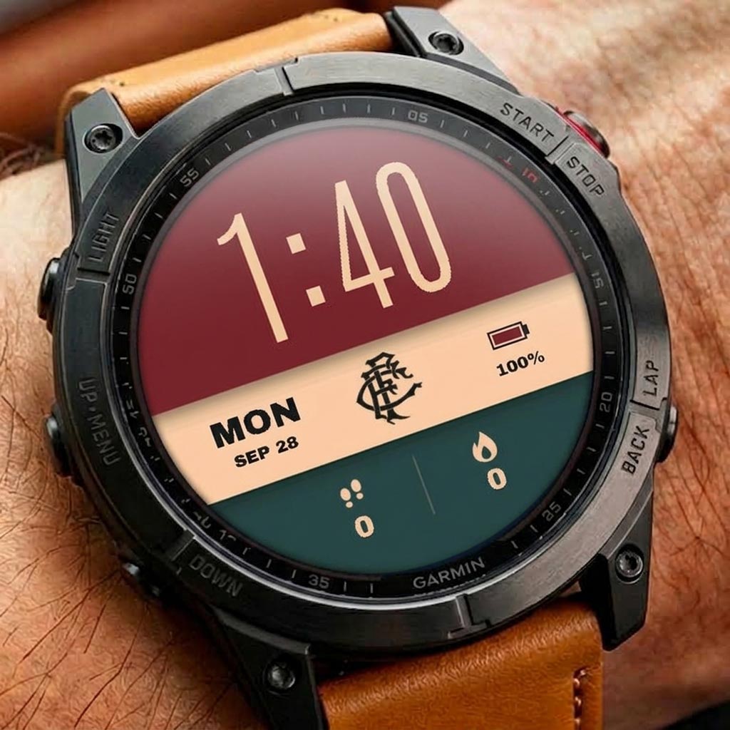 Fluminense Football Soccer Colors Watch Face · Screenshot 0