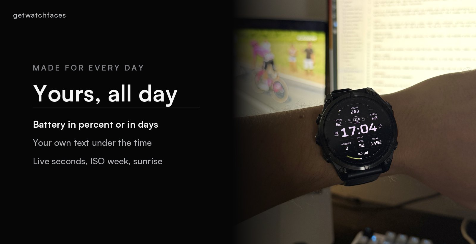 Quipu - Data Watch Face · Screenshot 1