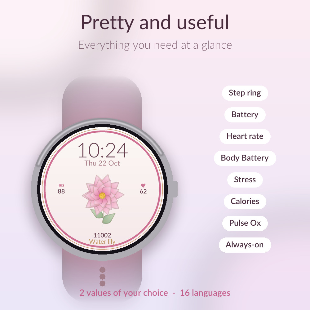Petalia Birth Flower - 女性表盘 · Screenshot 3