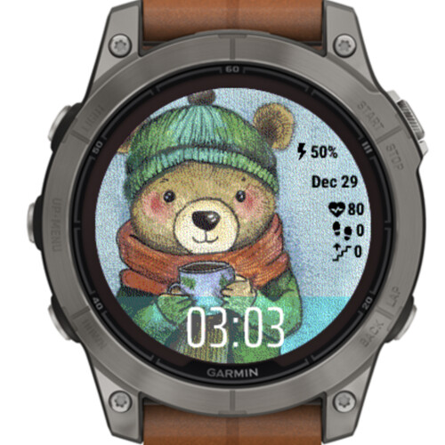 Cozy Winter Bear Watercolor · Screenshot 0
