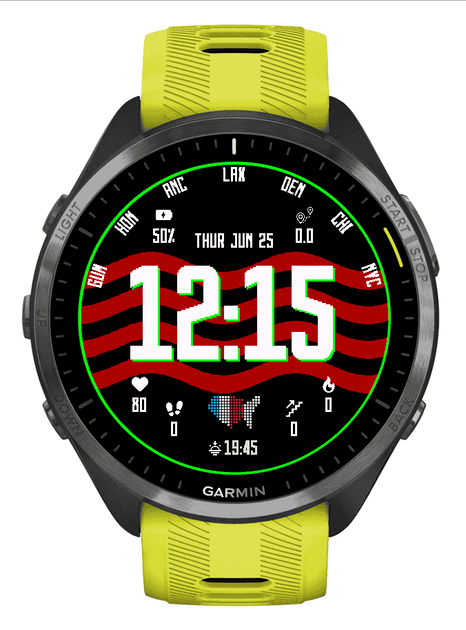 Brave American: Minimalist Digital watch face screenshot 4