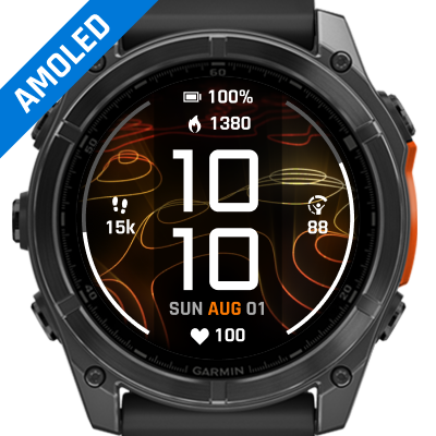 Garmin All Stars – fēnix 8 Pro Energize watch face screenshot 3