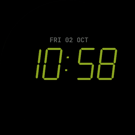 VarFace: Bold LCD Watch Face · Screenshot 1