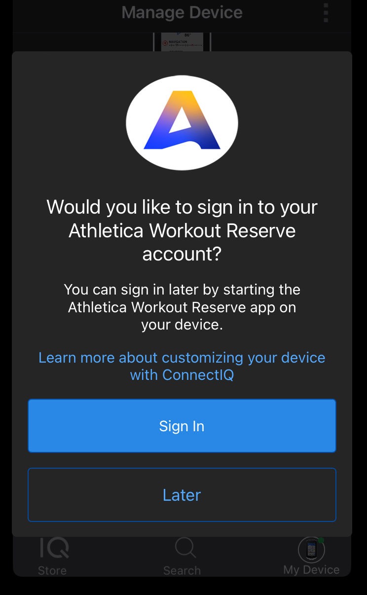 Athletica Workout Reserve · Screenshot 0