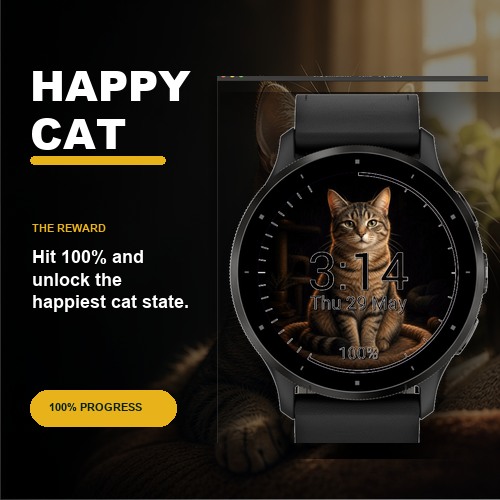 Purrgress (Goal Based Virtual Pet Cat) · Screenshot 1