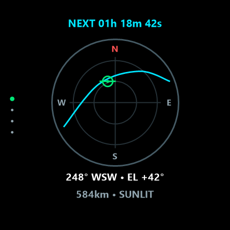 ISS Horizon - Live Tracker & Pass Warn · Screenshot 0