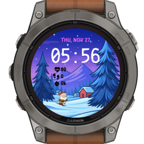 Santa Skiing Night · Screenshot 0
