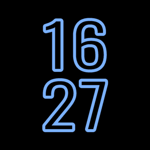 Outline Typography: Minimal Big Digits Sapphire · Screenshot 0