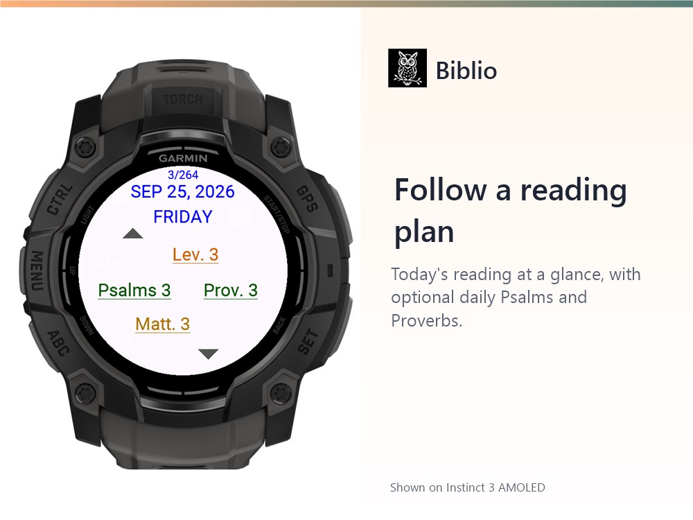 Biblio: Bible Reader, Memory & Reading Plans · Screenshot 3