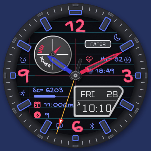 Paper - Notebook Watch Face · Screenshot 3