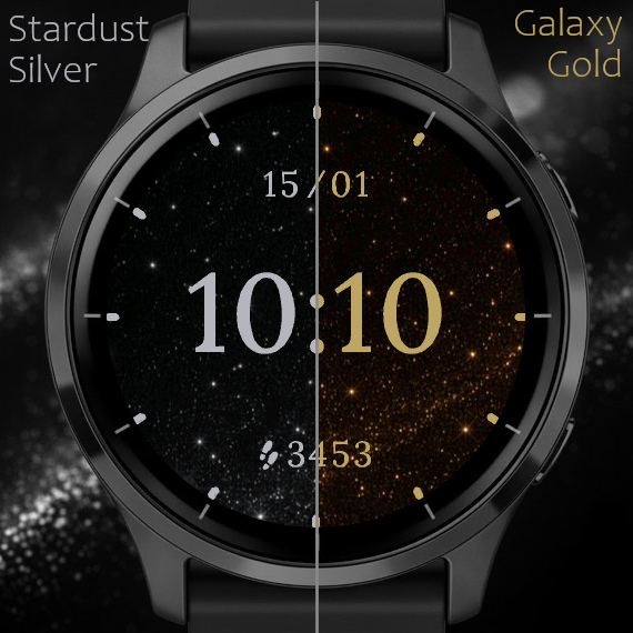 Galaxy Elegant - Premium Digital Watch Face · Screenshot 1