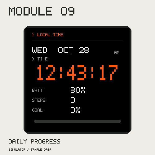 MODULE 09 watch face screenshot 3