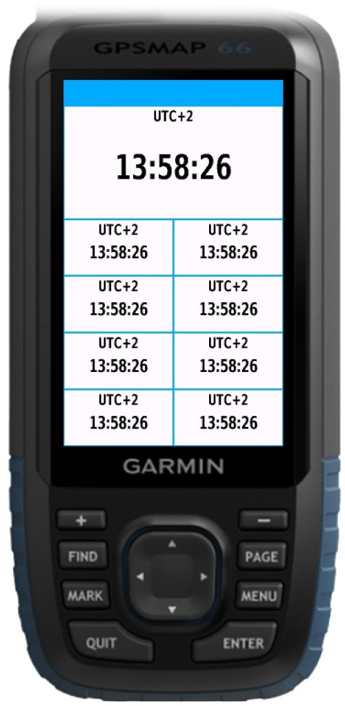 TZTime Data Field · Screenshot 1