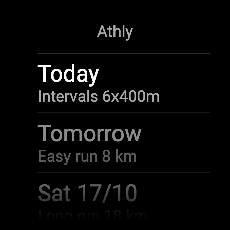 Athly · Screenshot 2