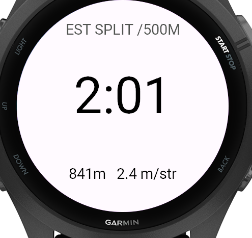 Row Estimate — Split & Distance, No Erg Needed · Screenshot 0