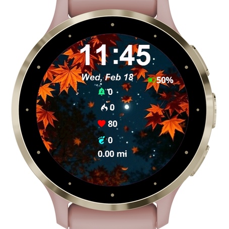Autumn Leaves Night Sky · Screenshot 0