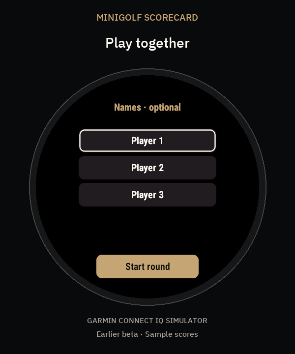 Minigolf Scorecard · BackyardBull · Screenshot 3
