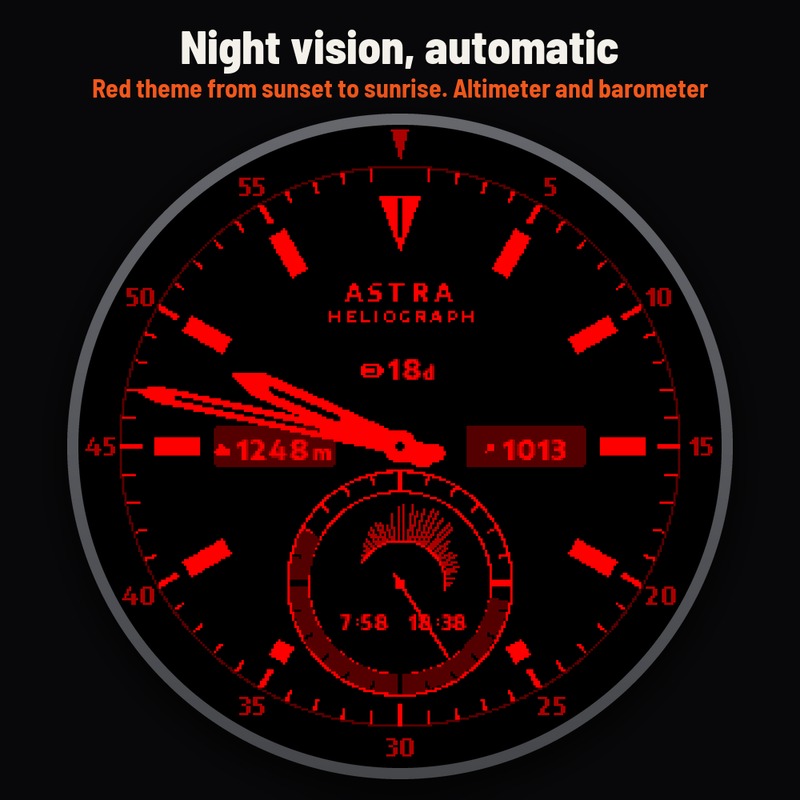 Astra Heliograph Pro – 户外高对比度表盘 · Screenshot 3