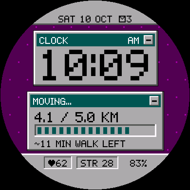 Pixel Desktop Watch Face - Retro Computer · Screenshot 1