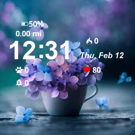 Cup Tea Purple Flowers It 2