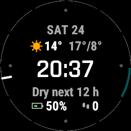 Clear Sky – Rain Timeline Face · ภาพหน้าจอ 2