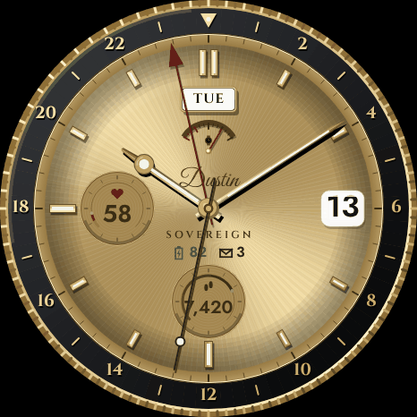 Sovereign – Oyster GMT Watch Face · Screenshot 0