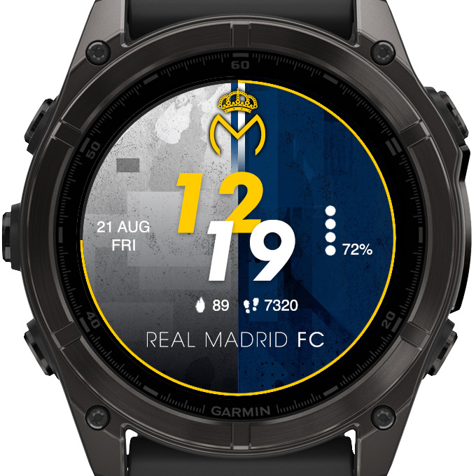 Real Madrid Football Soccer Digital Watch Face · Screenshot 1