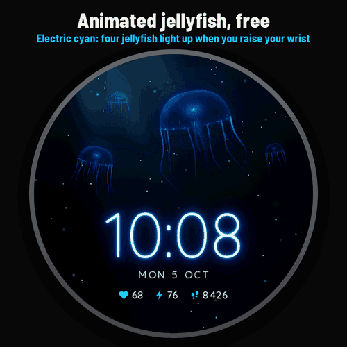 Astra Pelagia – 动态水母海洋表盘 · Screenshot 0